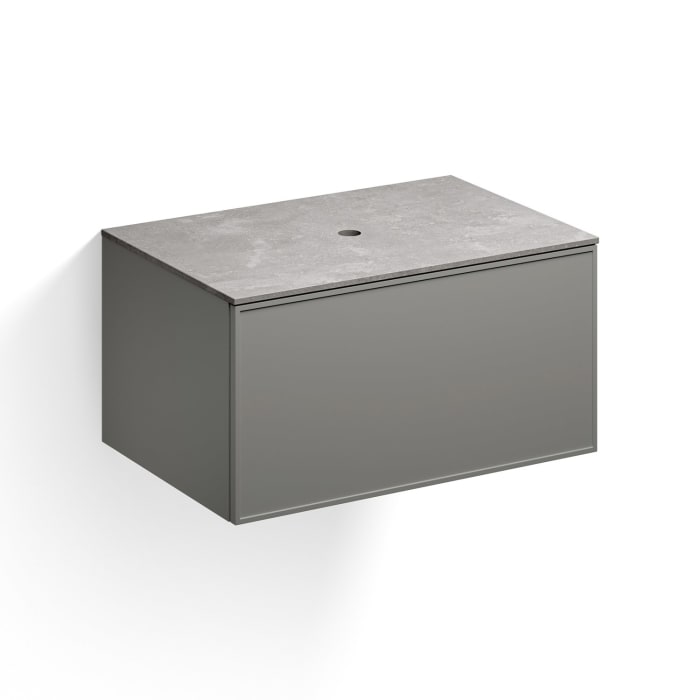 Alape Arkta Möbelmodul mit Trägerplatte 80 cm, Beckenposition mittig