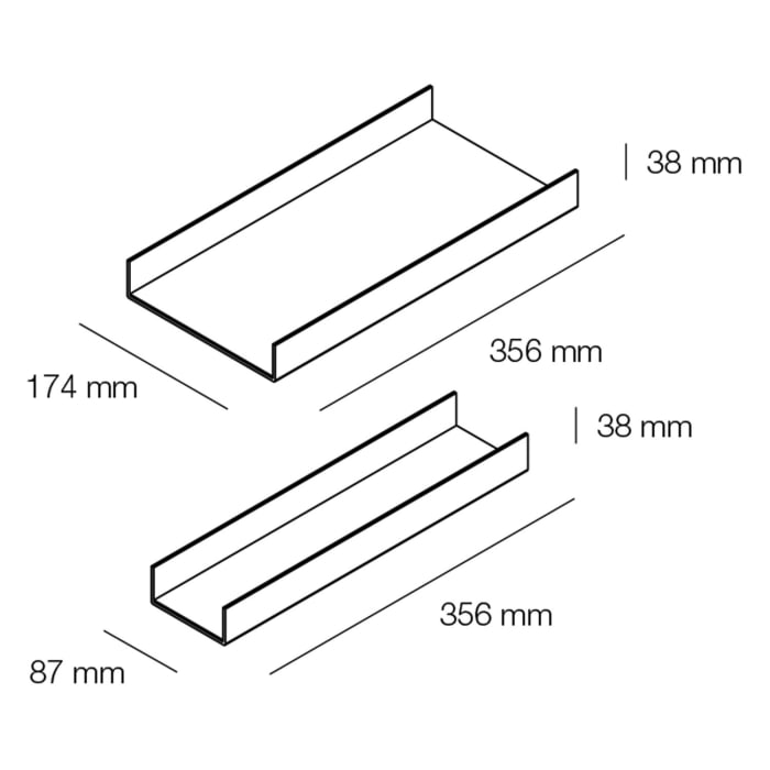 Alape Arkta Facheinteilung 2er-Set