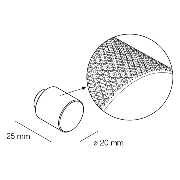 Alape Arkta Möbelgriff - Rundgriff