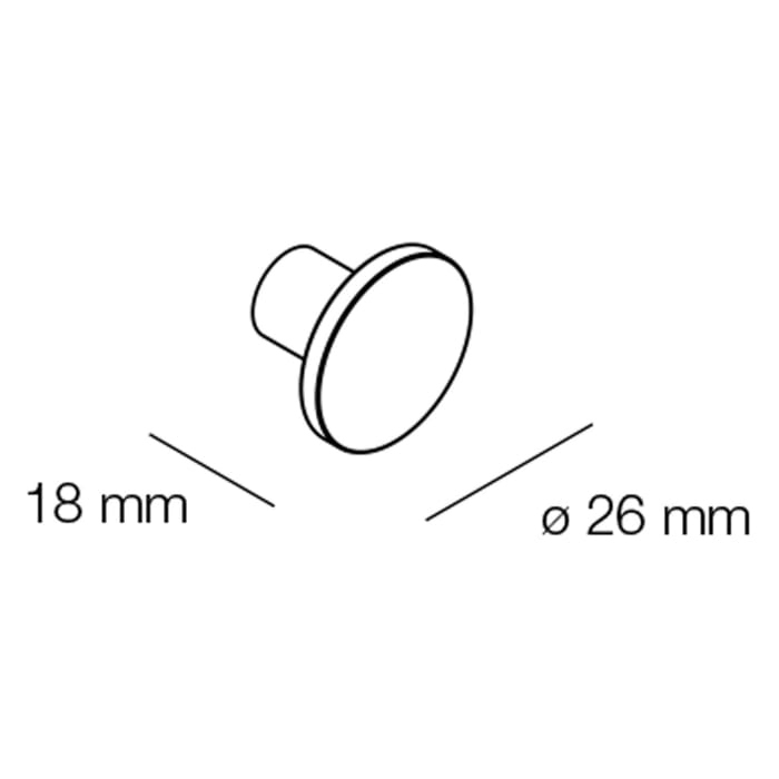 Alape Arkta Möbelgriff - Knopf