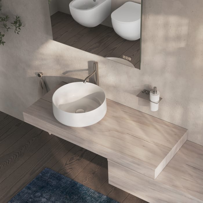 ALLUVION Juno Edelstahl Waschtisch-Einhebelmischer XXL ohne Ablaufventil, wassersparend