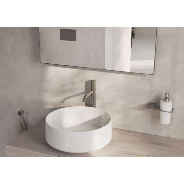 ALLUVION Juno Edelstahl Waschtisch-Einhebelmischer XXL ohne Ablaufventil, wassersparend