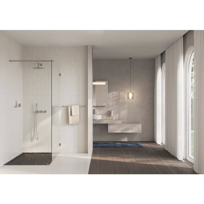 ALLUVION Juno Edelstahl Waschtisch-Einhebelmischer XXL ohne Ablaufventil, wassersparend