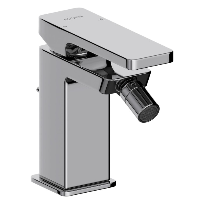 ALLUVION Mercur Bidet-Einhebelmischer mit Zugstangen-Ablaufgarnitur