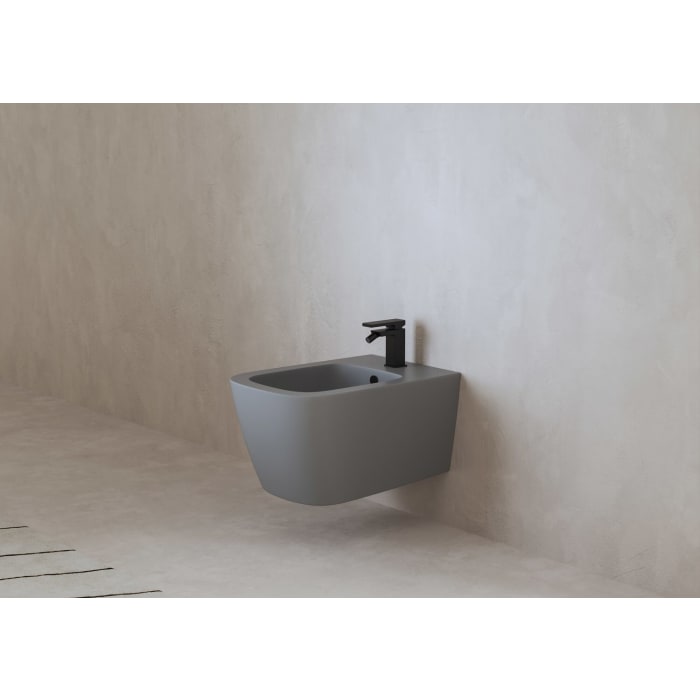 ALLUVION Mercur Bidet-Einhebelmischer mit Zugstangen-Ablaufgarnitur