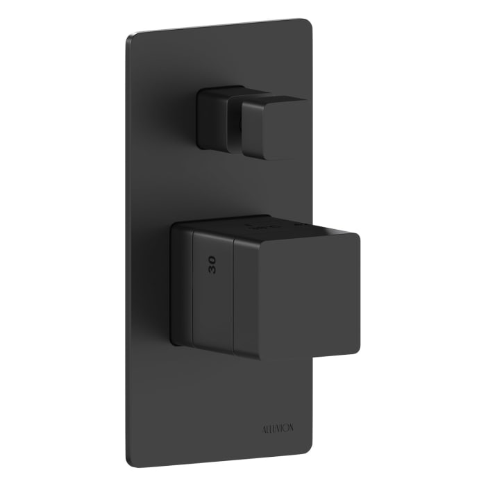 ALLUVION Mercur Unterputz Brausethermostat mit 2 Wege Umsteller, ohne Grundkörper