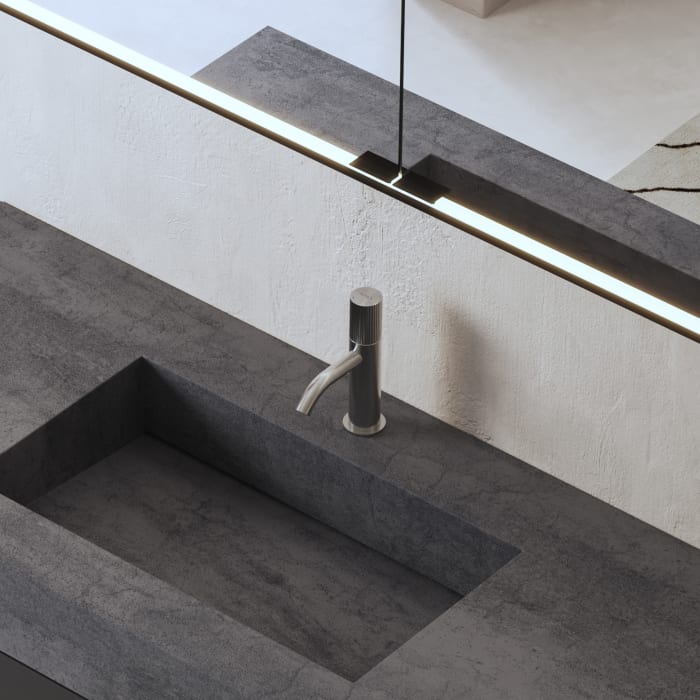 ALLUVION Neptun Waschtisch-Einhebelmischer ohne Ablaufventil, wassersparend