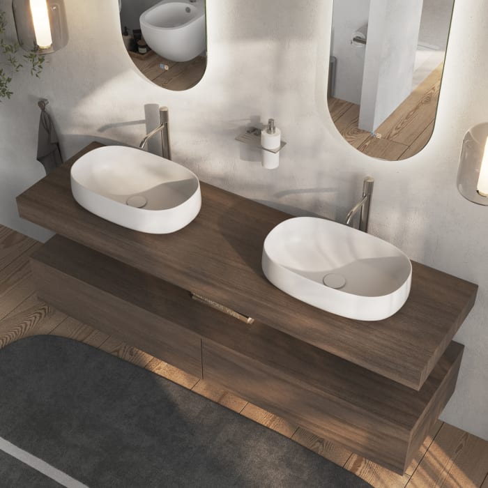 ALLUVION Neptun Edelstahl Waschtisch-Einhebelmischer XXL ohne Ablaufventil, wassersparend