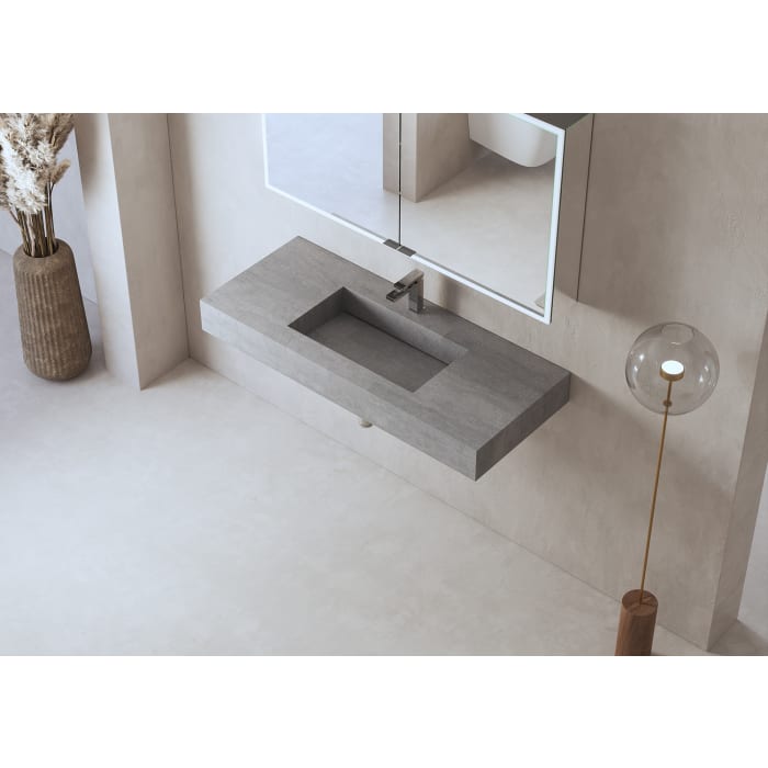 ALLUVION Latona Waschtisch aus Laminam® 120 cm, mit Hahnloch