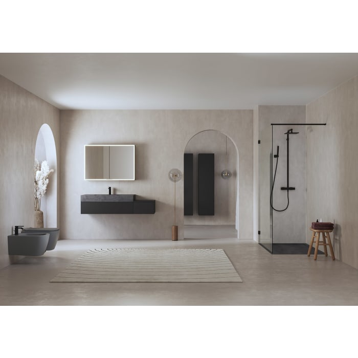 ALLUVION Leto Hochschrank 40 x 32 x 160 cm, Anschlag links