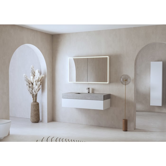 ALLUVION Leto Hochschrank 40 x 32 x 160 cm, Anschlag rechts