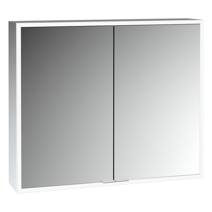 ALLUVION Pluto Spiegelschrank 80 cm, Aufputz, 2-türig