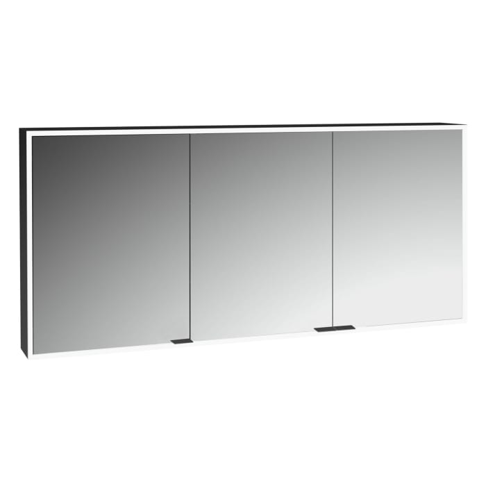 ALLUVION Pluto Spiegelschrank 140 cm, Aufputz, 3-türig