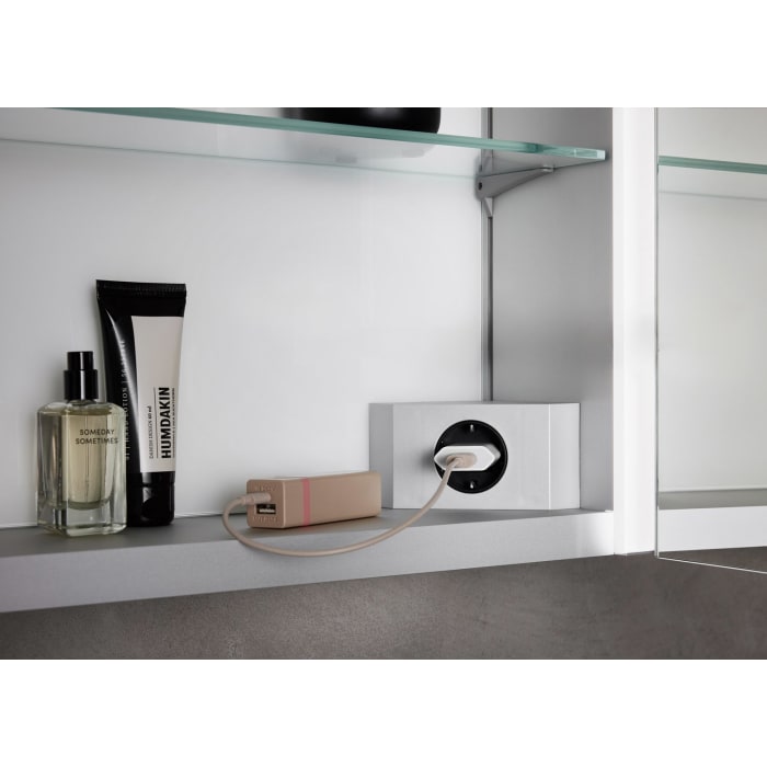 ALLUVION Pluto Spiegelschrank 200 cm, Aufputz, 4-türig