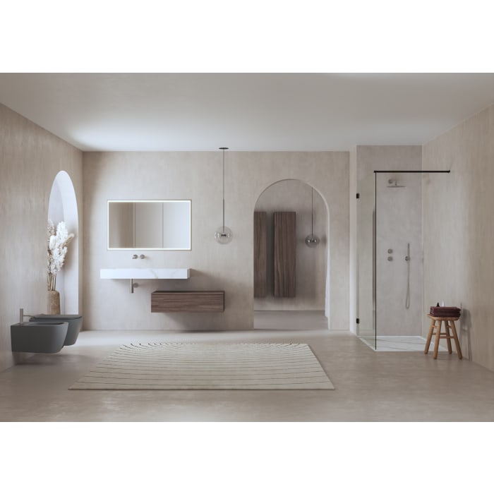 ALLUVION Pluto Spiegelschrank 120 cm, Unterputz, 3-türig