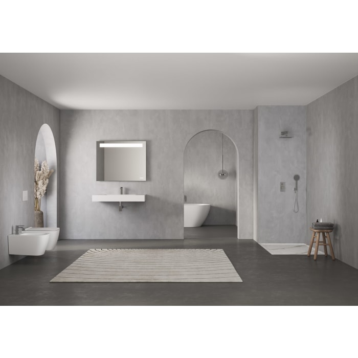 ALLUVION Aurora Soundwave Lichtspiegel B: 100 x H: 80 cm, mit LED-Beleuchtung und integrierten Lautsprechern