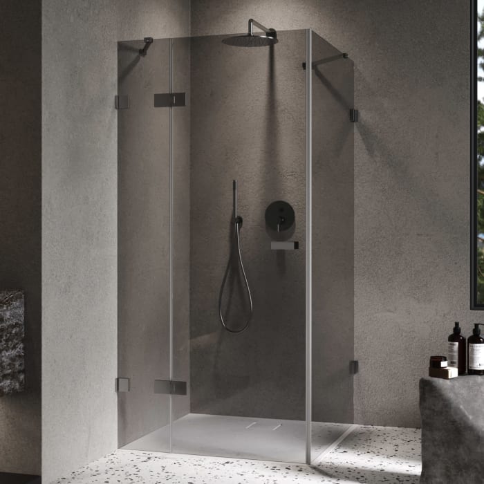 ALLUVION Imperium Schwingtür mit festem Segment und Seitenwand 70-120 x 120-200 cm