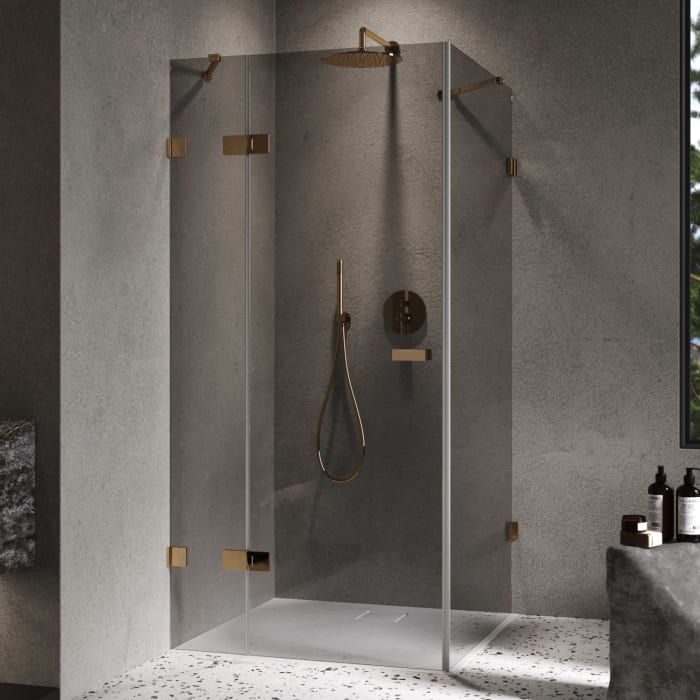 ALLUVION Imperium Schwingtür mit festem Segment und Seitenwand 70-120 x 120-200 cm