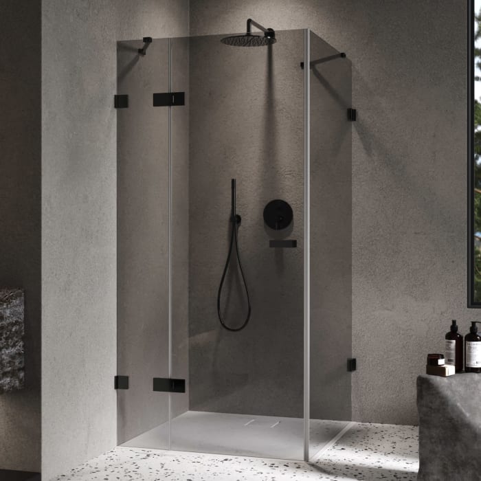 ALLUVION Imperium Schwingtür mit festem Segment und Seitenwand 70-120 x 120-200 cm