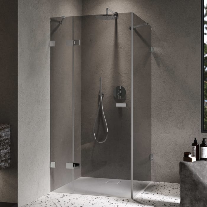 ALLUVION Imperium Schwingtür mit festem Segment und Seitenwand 70-120 x 200,1-220 cm