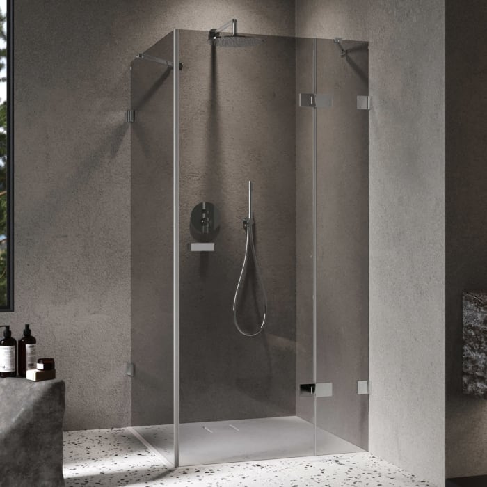 ALLUVION Imperium Schwingtür mit festem Segment und Seitenwand 120,1-150 x 200,1-220 cm