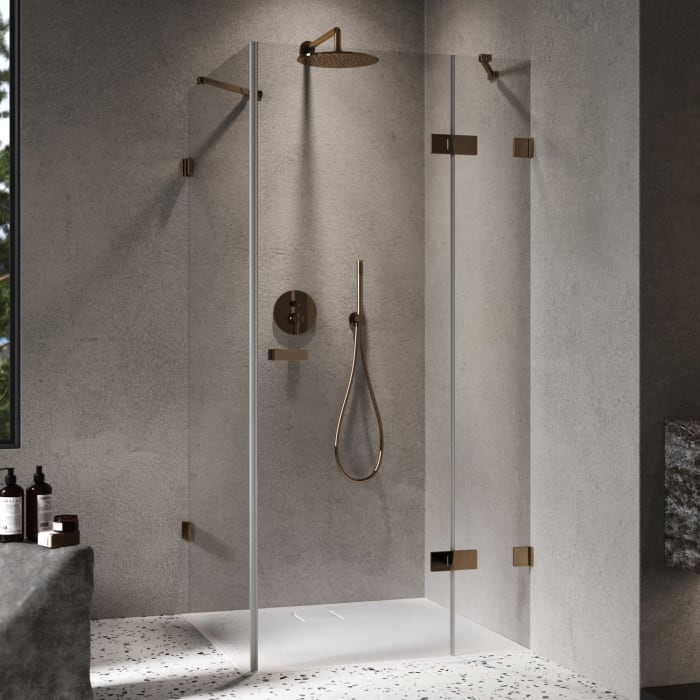 ALLUVION Imperium Schwingtür mit festem Segment und Seitenwand 70-120 x 120-200 cm