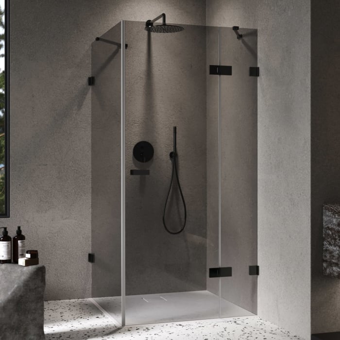 ALLUVION Imperium Schwingtür mit festem Segment und Seitenwand 70-120 x 120-200 cm