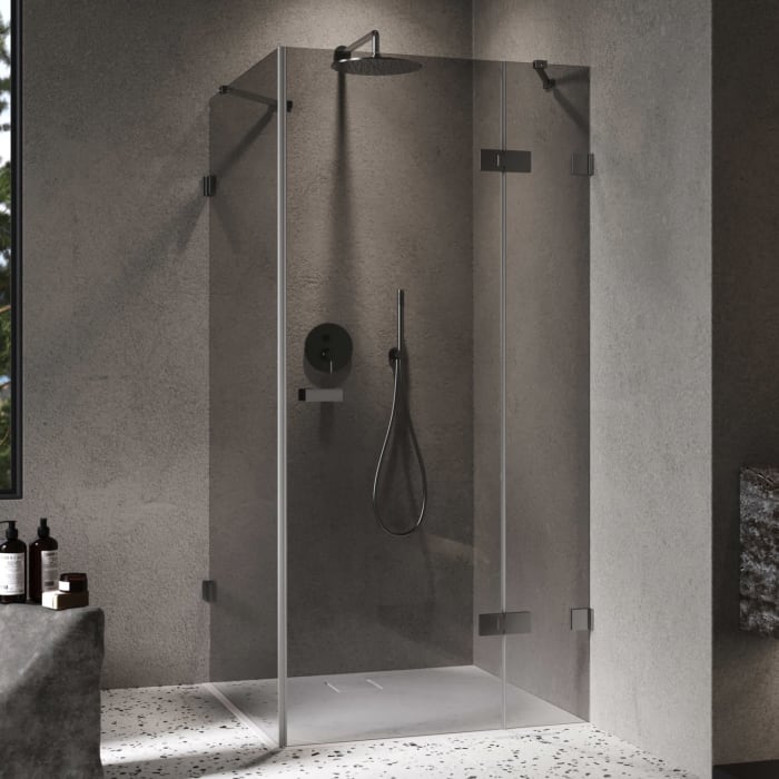 ALLUVION Imperium Schwingtür mit festem Segment und Seitenwand 120,1-150 x 200,1-220 cm