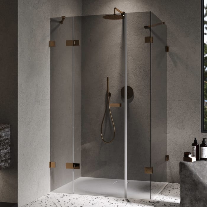 ALLUVION Imperium Schwingtür mit festem Segment, Nebenteil und Seitenwand 120,1-330 x 120-200 cm