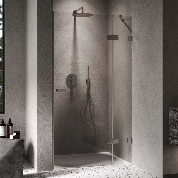 ALLUVION Imperium Schwingtür mit festem Segment in Nische 70-120 x 120-200 cm