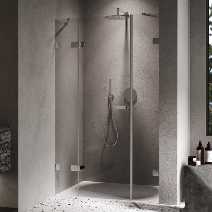 ALLUVION Imperium Schwingtür mit festem Segment und Nebenteil in Nische 110-150 x 200,1-220 cm