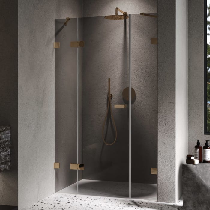 ALLUVION Imperium Schwingtür mit festem Segment und Nebenteil in Nische 110-150 x 200,1-220 cm