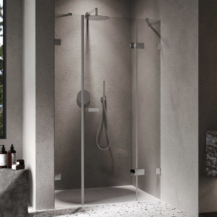 ALLUVION Imperium Schwingtür mit festem Segment und Nebenteil in Nische 110-150 x 120-200 cm