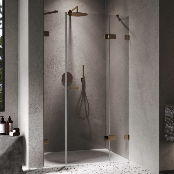 ALLUVION Imperium Schwingtür mit festem Segment und Nebenteil in Nische 110-150 x 120-200 cm