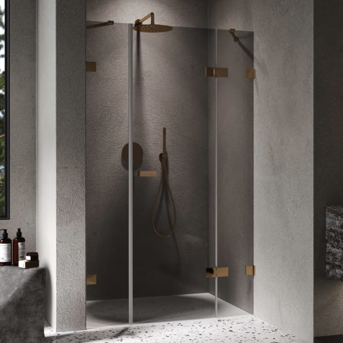 ALLUVION Imperium Schwingtür mit festem Segment und Nebenteil in Nische 110-150 x 120-200 cm