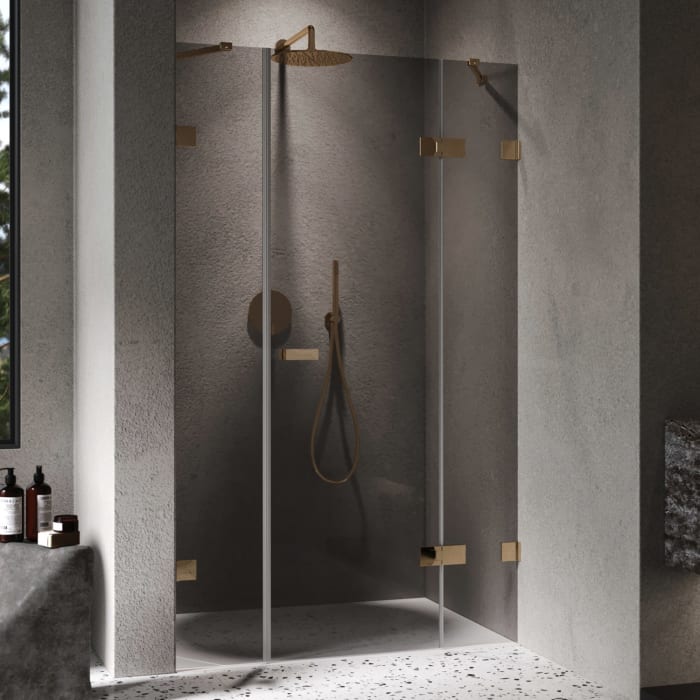 ALLUVION Imperium Schwingtür mit festem Segment und Nebenteil in Nische 110-150 x 120-200 cm