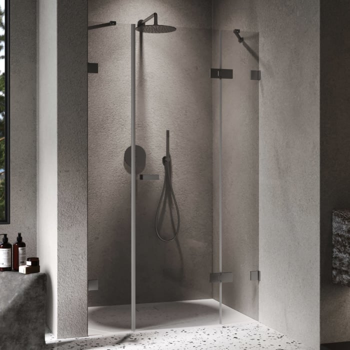 ALLUVION Imperium Schwingtür mit festem Segment und Nebenteil in Nische 110-150 x 200,1-220 cm