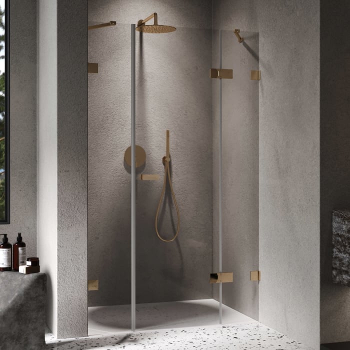 ALLUVION Imperium Schwingtür mit festem Segment und Nebenteil in Nische 110-150 x 120-200 cm