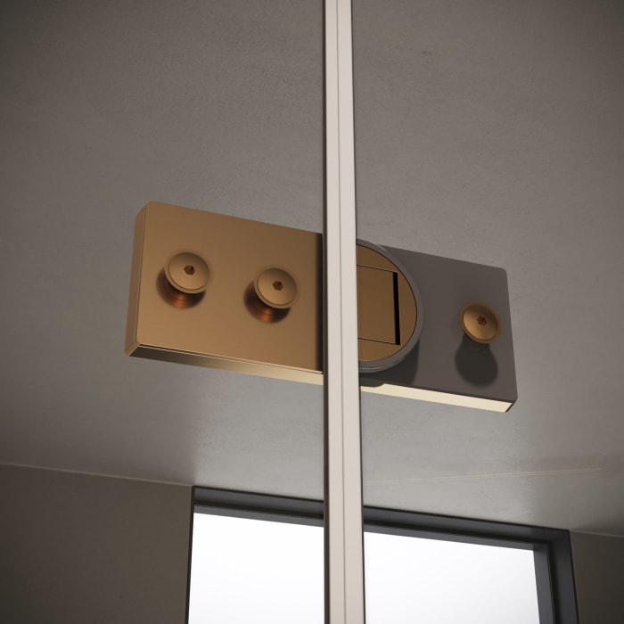 ALLUVION Imperium Schwingtür mit festem Segment und Seitenwand 120,1-150 x 120-200 cm