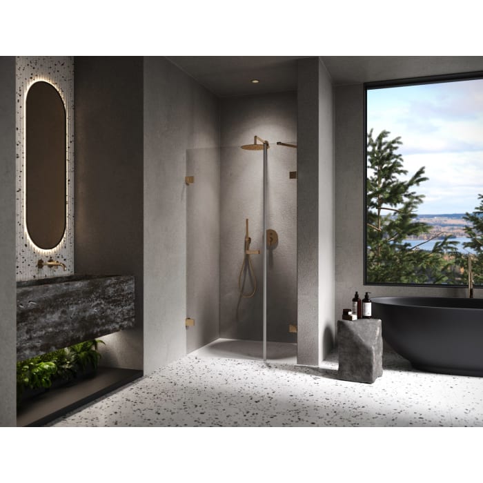 ALLUVION Imperium Schwingtür mit Nebenteil in Nische 120,1-280 x 120-200 cm