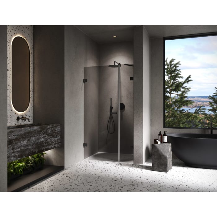 ALLUVION Imperium Schwingtür mit Nebenteil in Nische 120,1-270 x 200,1-220 cm