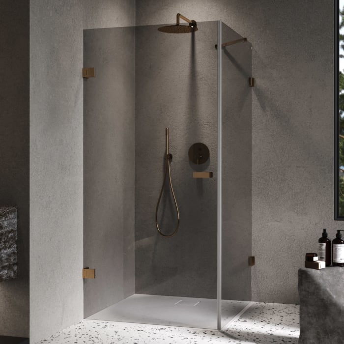 ALLUVION Imperium Schwingtür mit Seitenwand 50-90 x 200,1-220 cm