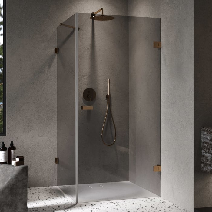 ALLUVION Imperium Schwingtür mit Seitenwand 50-90 x 200,1-220 cm