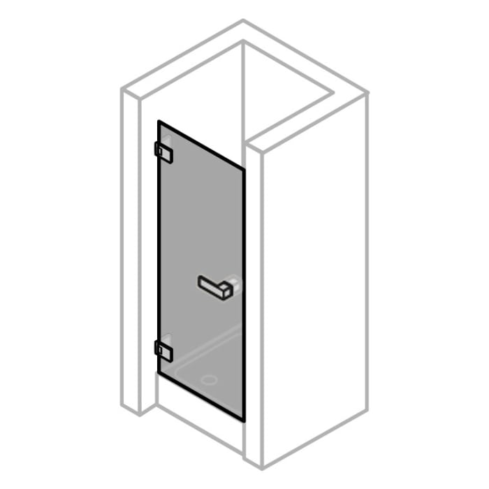 ALLUVION Imperium Schwingtür in Nische 50-90 x 200,1-220 cm