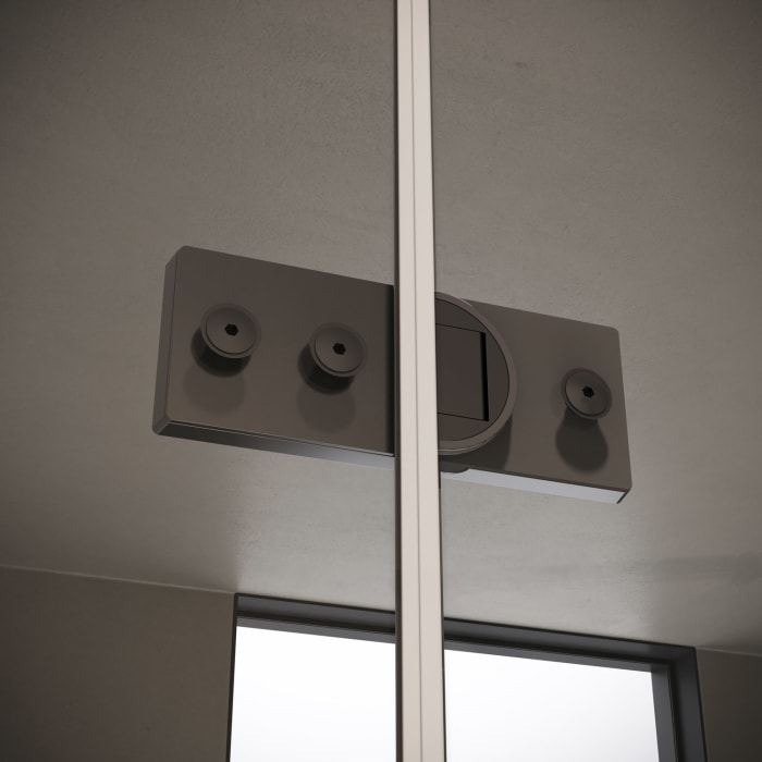 ALLUVION Imperium Schwingtüreckeinstieg mit festen Segmenten 120,1-150 x 200,1-220 cm