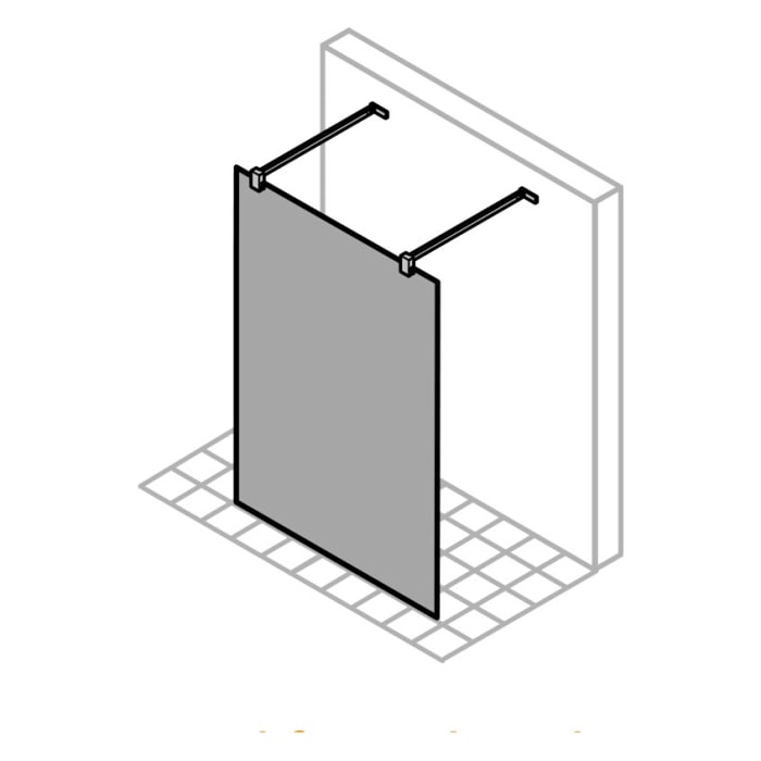 ALLUVION Imperium Seitenwand freistehend 120,1-180 x 200,1-220 cm
