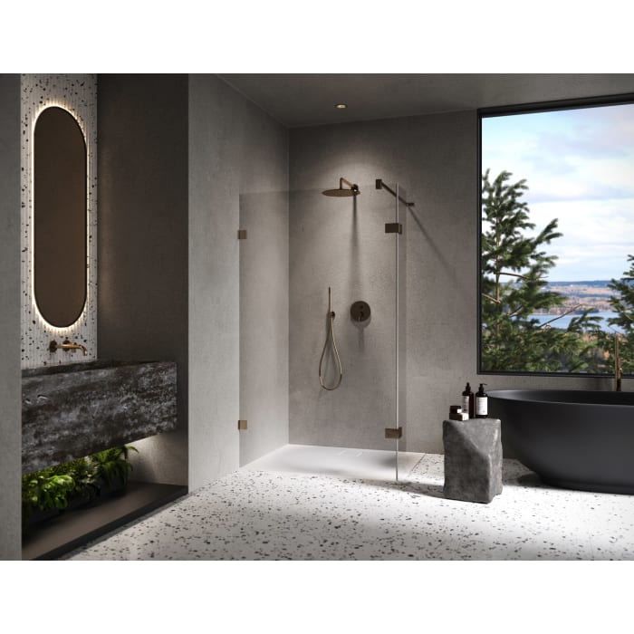 ALLUVION Imperium Walk-In Seitenwand mit beweglichem Segment 20-120 x 200,1-220 cm