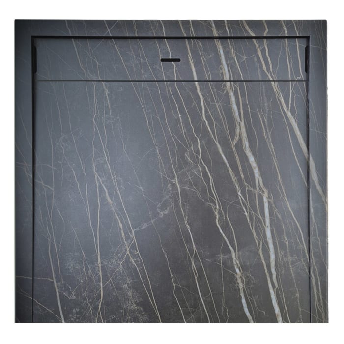 ALLUVION Zeus Duschwanne 80 x 80 cm, Feinsteinzeug Laminam®