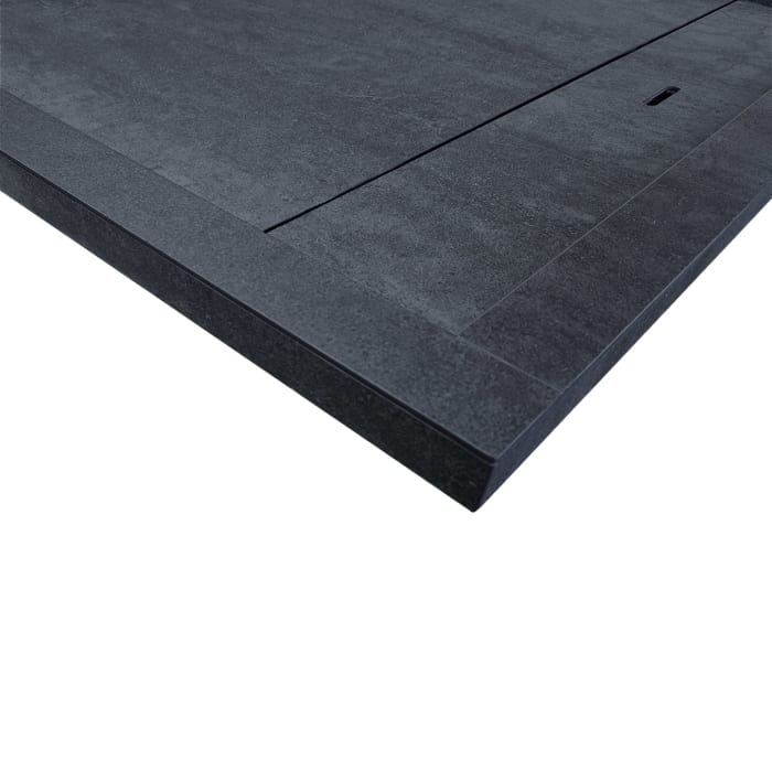 ALLUVION Zeus Duschwanne 80 x 80 cm, Feinsteinzeug Laminam®