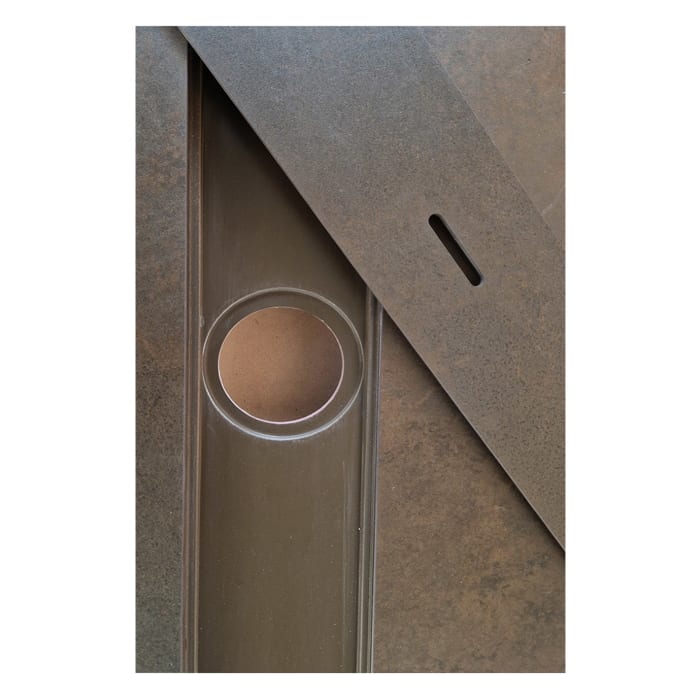 ALLUVION Zeus Duschwanne 80 x 80 cm, Feinsteinzeug Laminam®